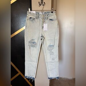 (Vervet) Emma Distressed Light Blue Jeans